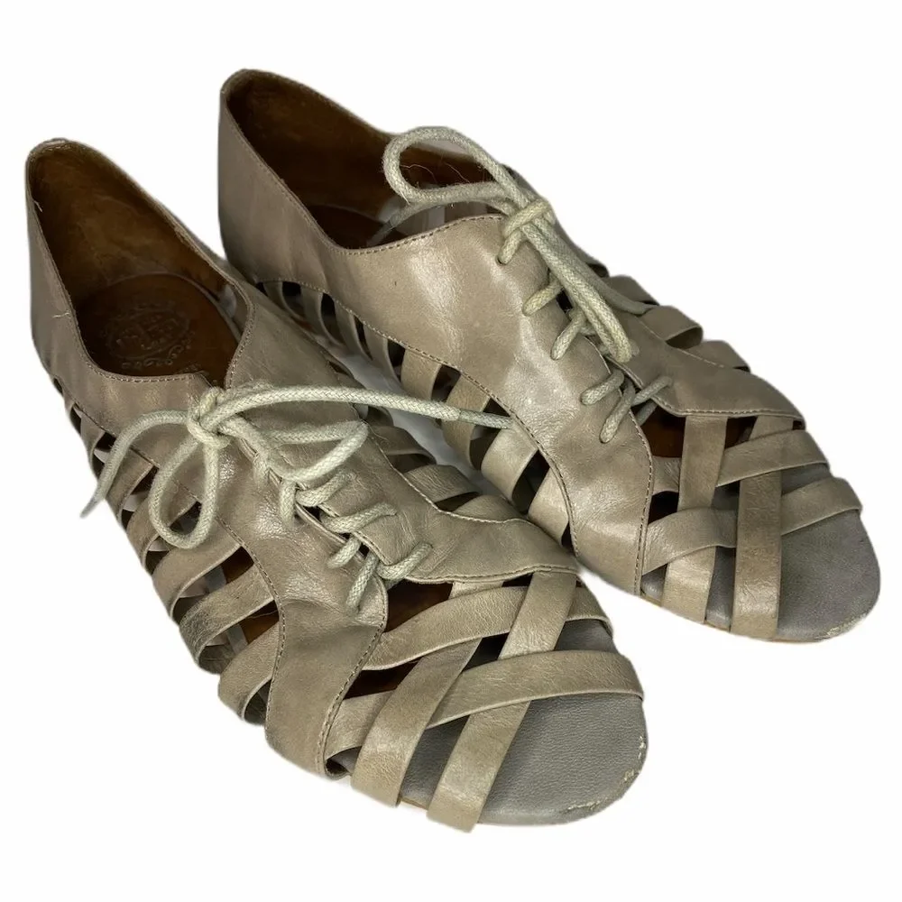 JEFFREY CAMPBELL Flat Drawstring Shoes‎ 8.5 Crisscross